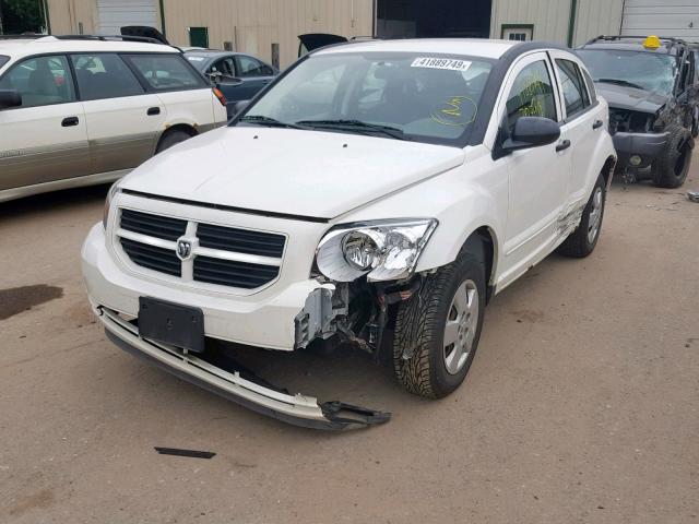 1B3HB28B68D718270 - 2008 DODGE CALIBER WHITE photo 2