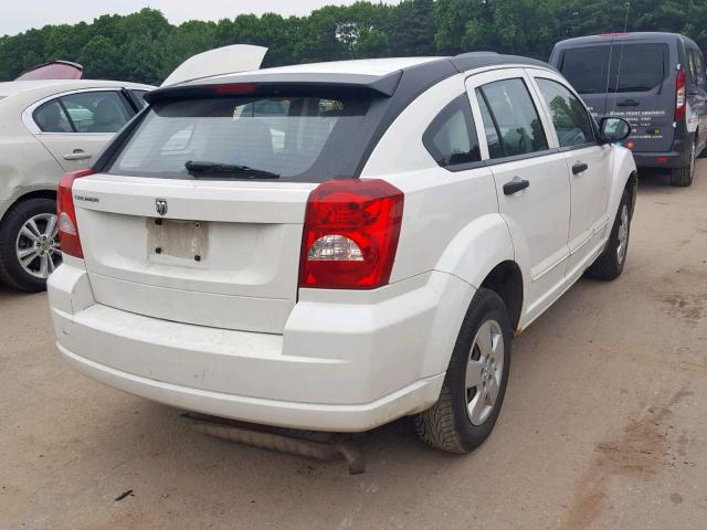 1B3HB28B68D718270 - 2008 DODGE CALIBER WHITE photo 4