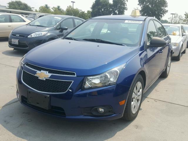 1G1PC5SH7C7266237 - 2012 CHEVROLET CRUZE LS BLUE photo 2