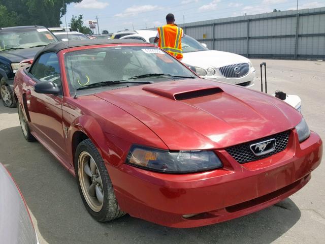 1FAFP45X23F381490 - 2003 FORD MUSTANG GT RED photo 1