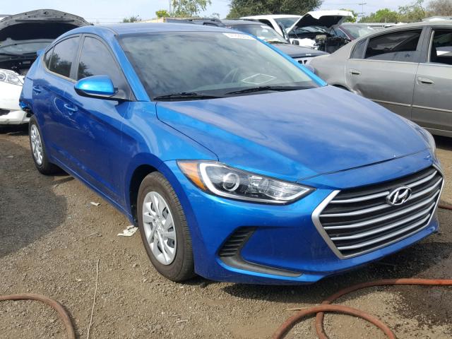 5NPD74LF7JH274921 - 2018 HYUNDAI ELANTRA SE BLUE photo 1