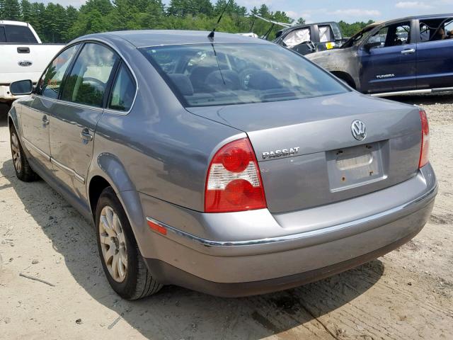 WVWPD63B52P302123 - 2002 VOLKSWAGEN PASSAT GLS SILVER photo 3