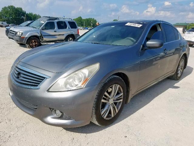 JN1CV6AP5AM404700 - 2010 INFINITI G37 BASE GRAY photo 2