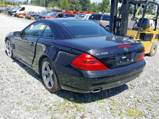 WDBSK75F74F079905 - 2004 MERCEDES-BENZ SL 500 BLACK photo 3