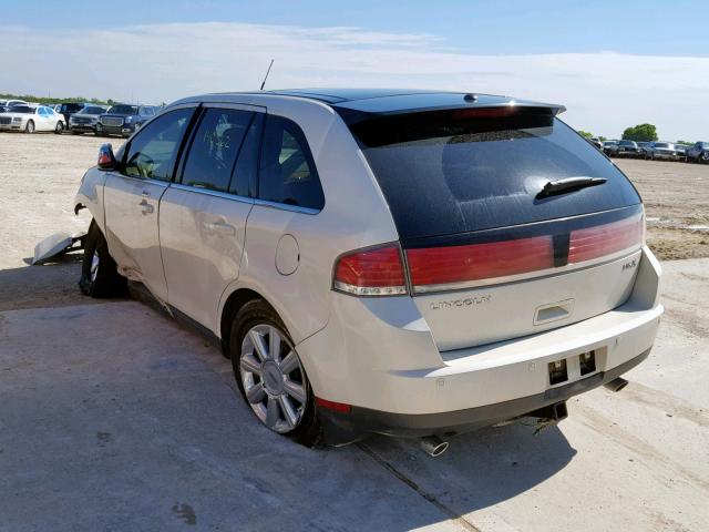 2LMDU68C47BJ24501 - 2007 LINCOLN MKX WHITE photo 3