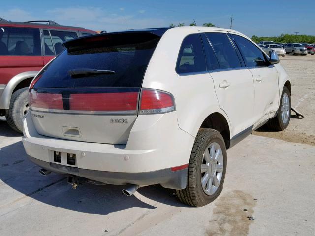 2LMDU68C47BJ24501 - 2007 LINCOLN MKX WHITE photo 4