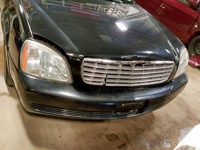 1G6KD54Y45U229990 - 2005 CADILLAC DEVILLE BLACK photo 9