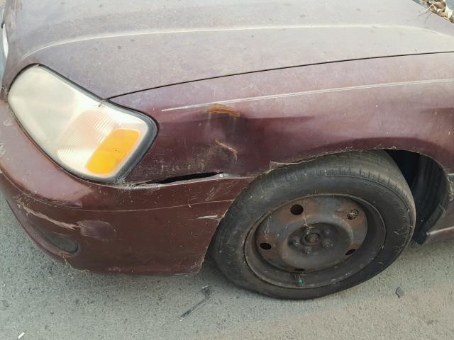 4S3BH635017304935 - 2001 SUBARU LEGACY L MAROON photo 9