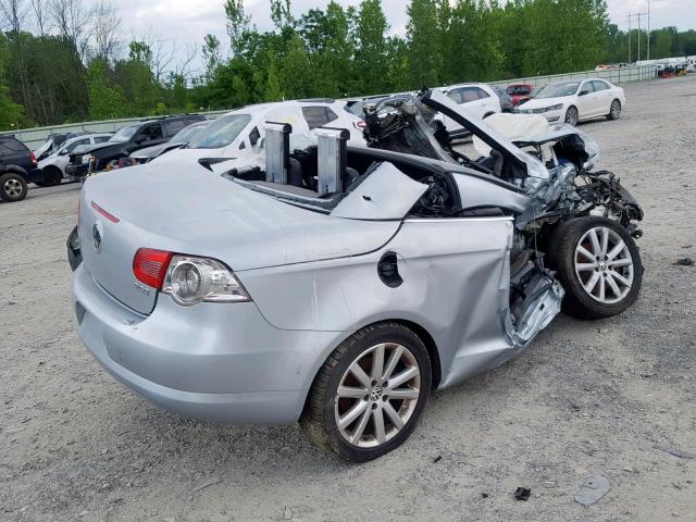 WVWFA71F57V033365 - 2007 VOLKSWAGEN EOS 2.0T L SILVER photo 4