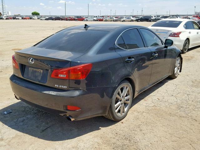 JTHBK262772046039 - 2007 LEXUS IS 250 BLACK photo 4