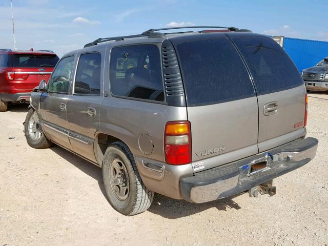 1GKEK13T0YJ194275 - 2000 GMC YUKON TAN photo 3