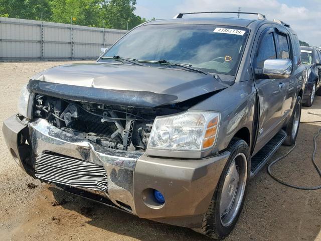 5N1BA08A77N702893 - 2007 NISSAN ARMADA SE GRAY photo 2