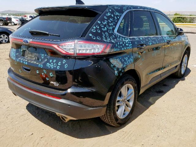 2FMTK4J83FBB35883 - 2015 FORD EDGE SEL BLACK photo 4