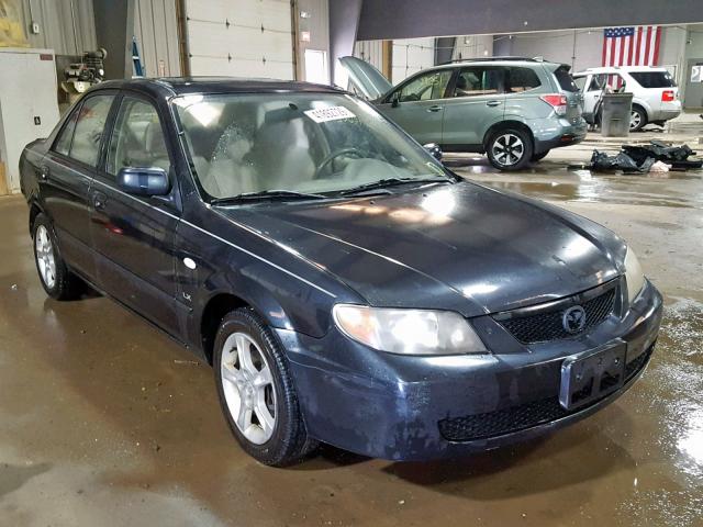 JM1BJ226331170838 - 2003 MAZDA PROTEGE DX BLACK photo 1