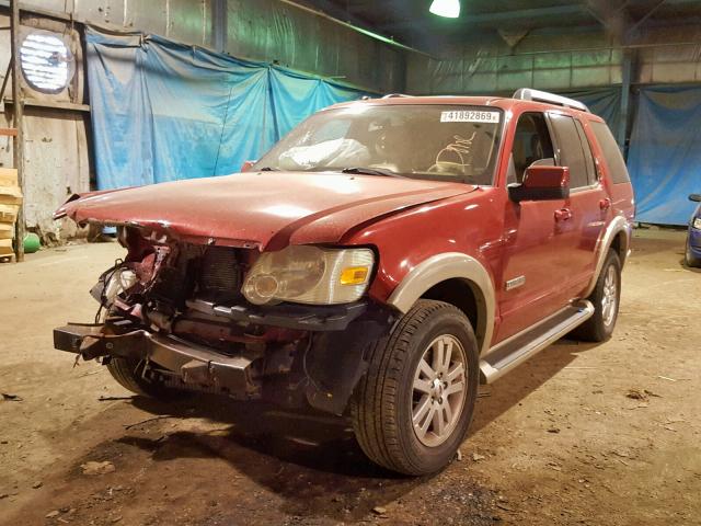 1FMEU74E36UB13382 - 2006 FORD EXPLORER E RED photo 2