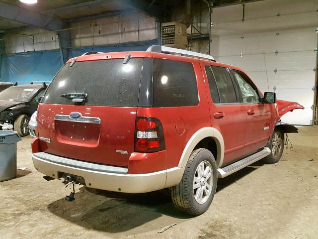 1FMEU74E36UB13382 - 2006 FORD EXPLORER E RED photo 4