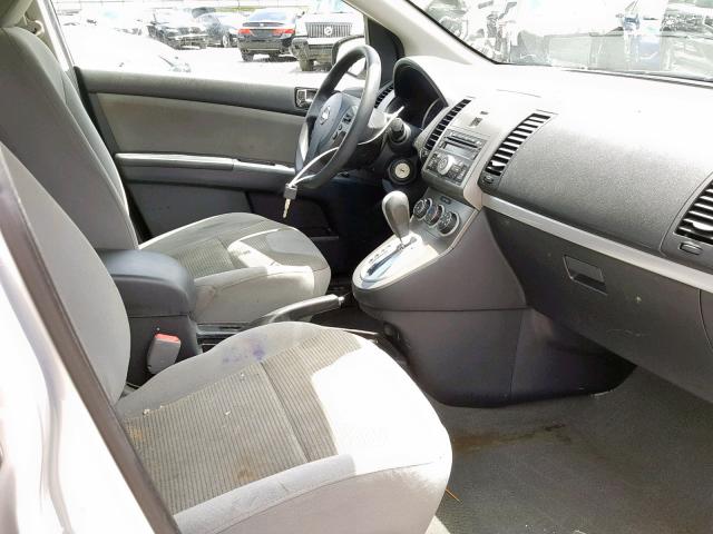 3N1AB6AP9CL698504 - 2012 NISSAN SENTRA 2.0 SILVER photo 5