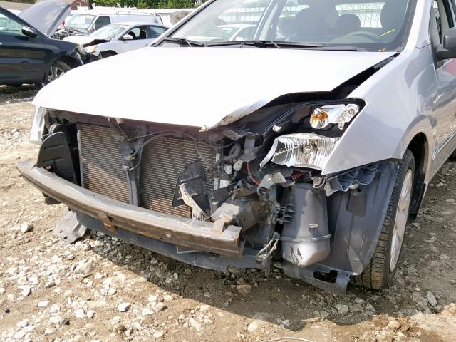 3N1AB6AP9CL698504 - 2012 NISSAN SENTRA 2.0 SILVER photo 9