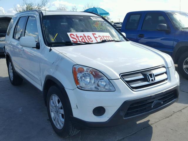 JHLRD78956C035828 - 2006 HONDA CR-V SE WHITE photo 1