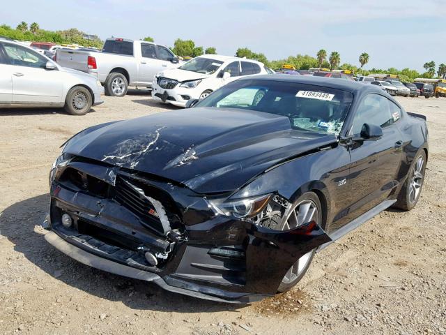 1FA6P8CF2F5412961 - 2015 FORD MUSTANG GT BLACK photo 2