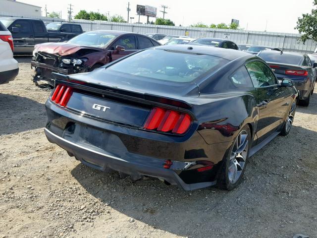 1FA6P8CF2F5412961 - 2015 FORD MUSTANG GT BLACK photo 4