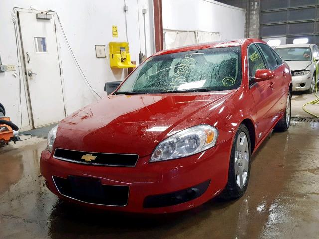 2G1WD58C679134398 - 2007 CHEVROLET IMPALA SUP RED photo 2