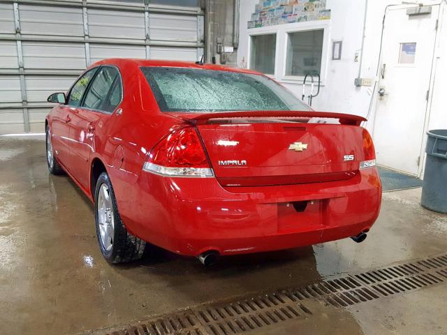 2G1WD58C679134398 - 2007 CHEVROLET IMPALA SUP RED photo 3