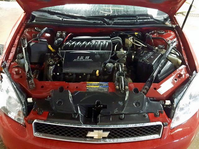 2G1WD58C679134398 - 2007 CHEVROLET IMPALA SUP RED photo 7