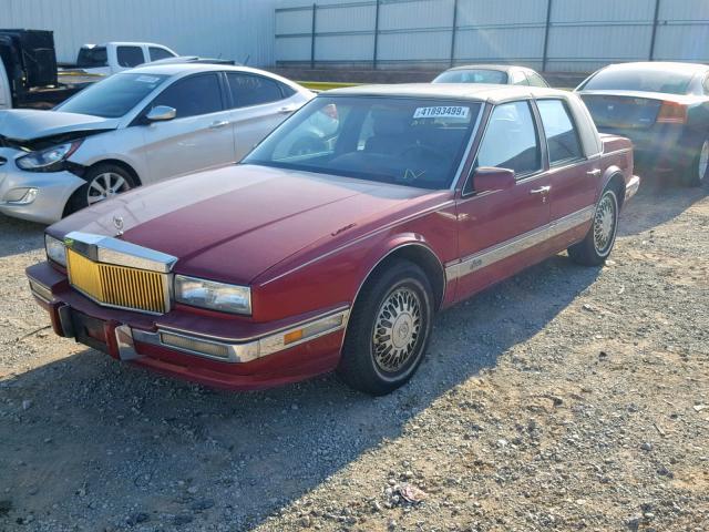 1G6KS5335LU821973 - 1990 CADILLAC SEVILLE RED photo 2