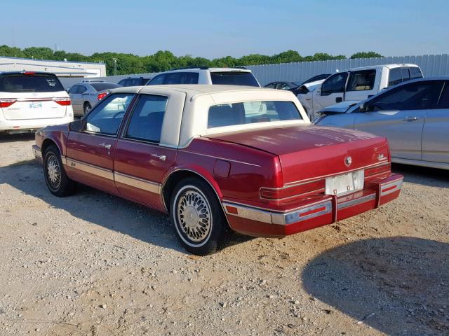 1G6KS5335LU821973 - 1990 CADILLAC SEVILLE RED photo 3