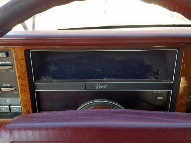 1G6KS5335LU821973 - 1990 CADILLAC SEVILLE RED photo 8