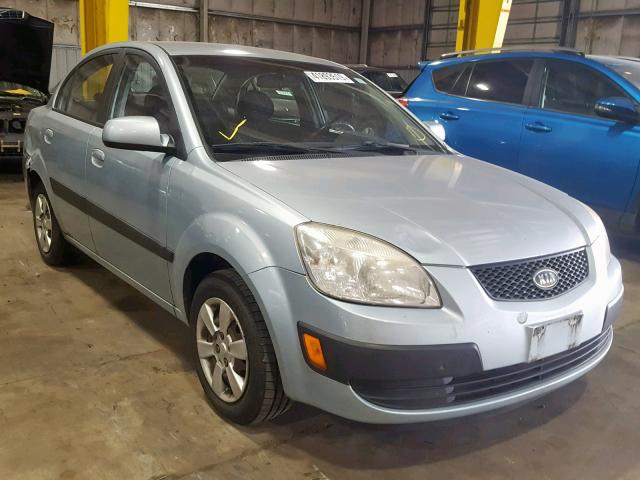 KNADE123166032832 - 2006 KIA RIO BLUE photo 1