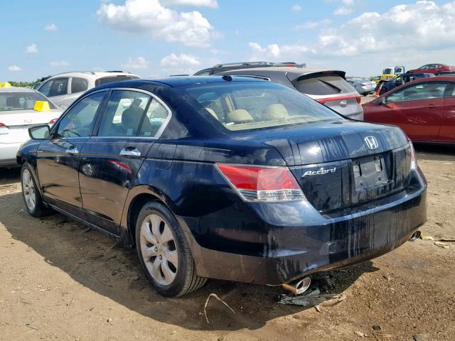 1HGCP36898A087122 - 2008 HONDA ACCORD EXL BLACK photo 3