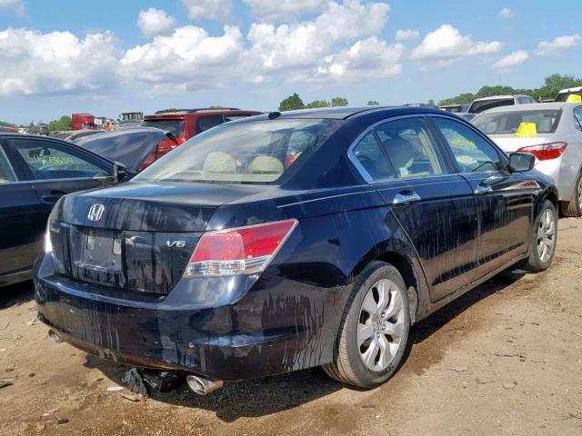 1HGCP36898A087122 - 2008 HONDA ACCORD EXL BLACK photo 4