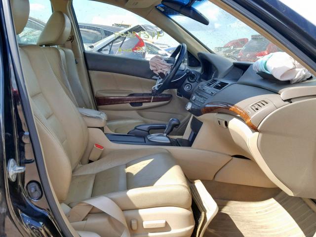 1HGCP36898A087122 - 2008 HONDA ACCORD EXL BLACK photo 5