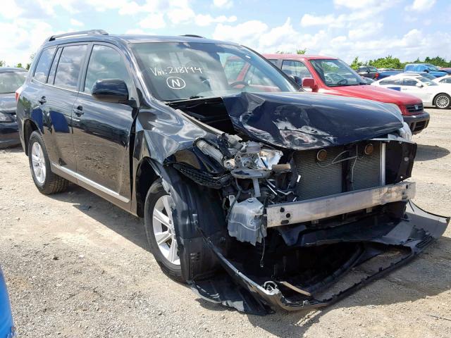 5TDBK3EH1DS218194 - 2013 TOYOTA HIGHLANDER BLACK photo 1