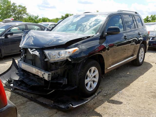 5TDBK3EH1DS218194 - 2013 TOYOTA HIGHLANDER BLACK photo 2