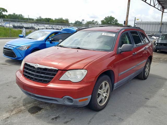 2A8GM48L07R263641 - 2007 CHRYSLER PACIFICA RED photo 2