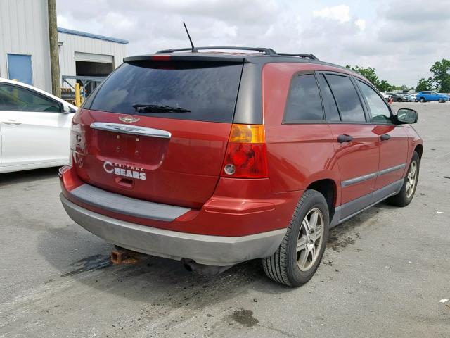 2A8GM48L07R263641 - 2007 CHRYSLER PACIFICA RED photo 4