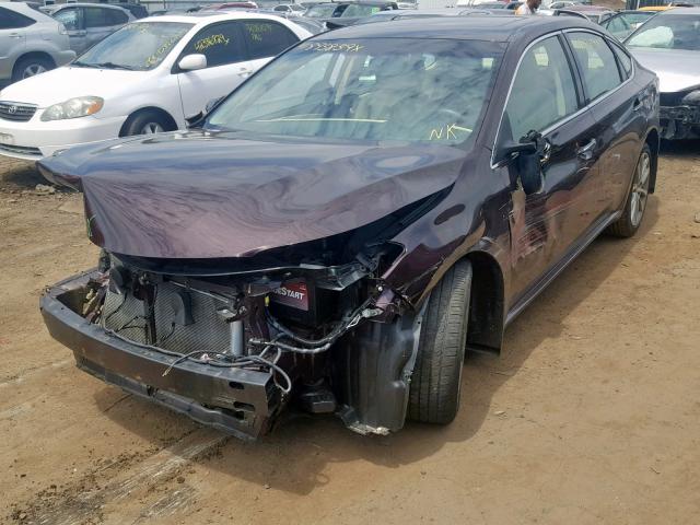 4T1BK1EB5EU110606 - 2014 TOYOTA AVALON BAS BURGUNDY photo 2