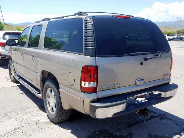 1GKFK66U83J322129 - 2003 GMC YUKON XL D GOLD photo 3