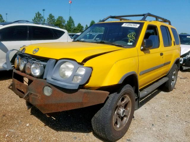 5N1MD28YX2C546555 - 2002 NISSAN XTERRA SE YELLOW photo 2