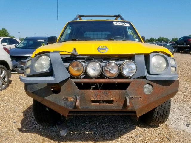 5N1MD28YX2C546555 - 2002 NISSAN XTERRA SE YELLOW photo 9