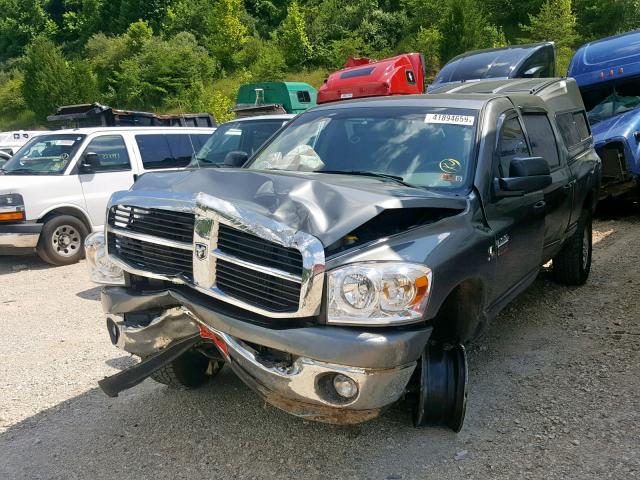 3D7KS29A27G795333 - 2007 DODGE RAM 2500 GRAY photo 2