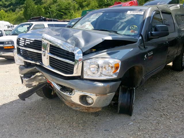 3D7KS29A27G795333 - 2007 DODGE RAM 2500 GRAY photo 9