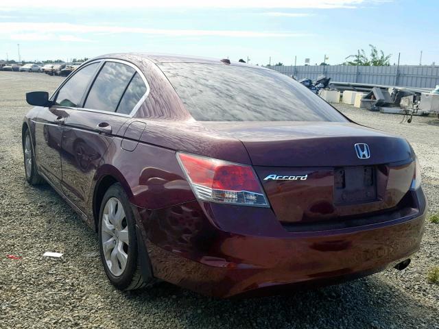 1HGCP2F85AA182650 - 2010 HONDA ACCORD EXL RED photo 3