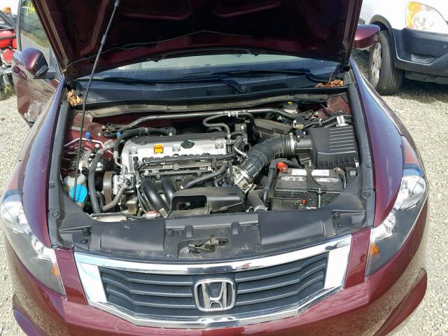 1HGCP2F85AA182650 - 2010 HONDA ACCORD EXL RED photo 7