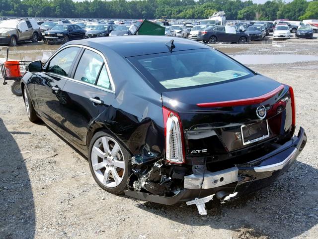 1G6AA5RA9D0140003 - 2013 CADILLAC ATS BLACK photo 3