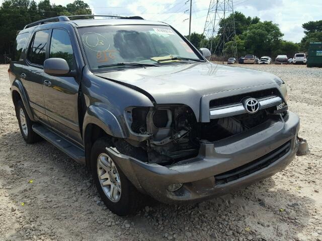 5TDBT48A76S262253 - 2006 TOYOTA SEQUOIA LI GRAY photo 1