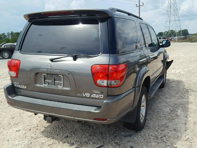 5TDBT48A76S262253 - 2006 TOYOTA SEQUOIA LI GRAY photo 4